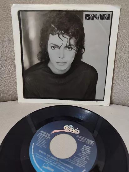 Michael Jackson - Man In The Mirror - 1988 Kanada  Basım 45lik Plak