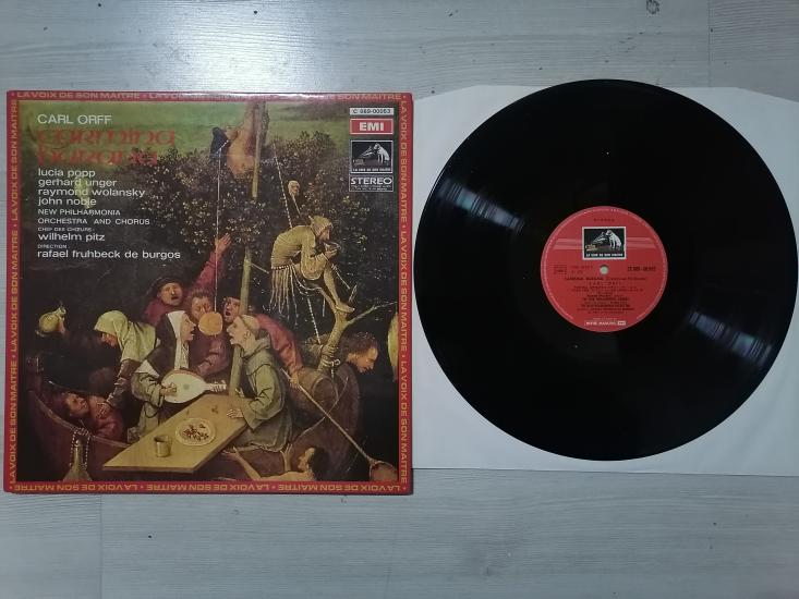 CARMINA BURANA - CARL ORFF - NEW PHILHARMONIA ORCHESTRA AND CHORUS - 1972 FRANSA BASIM LP ALBÜM