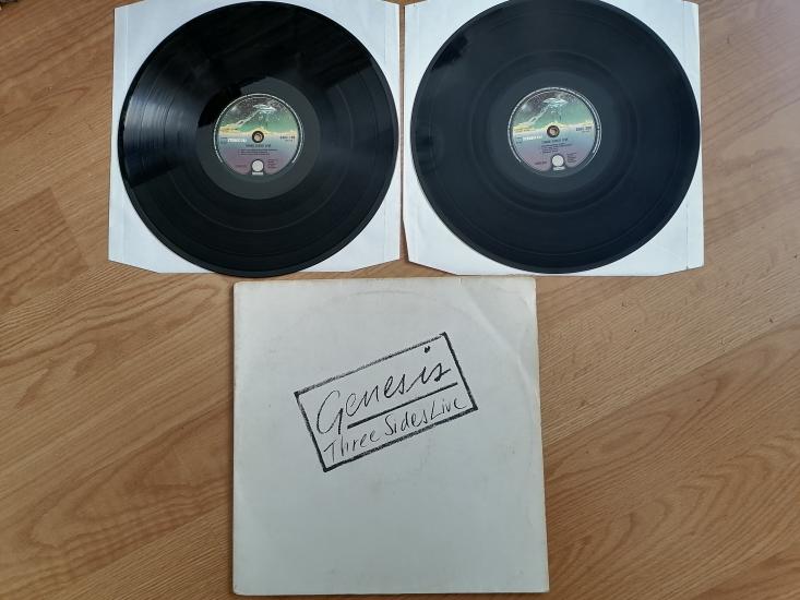 Genesis – Three Sides Live - 1982 Hollanda Basım Double 2x LP Albüm - 33 lük Plak
