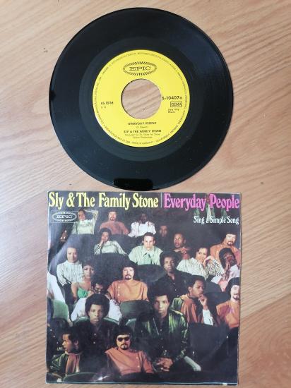 Sly & The Family Stone ‎– Everyday People - 1969 Almanya Basım 45 Lik Plak