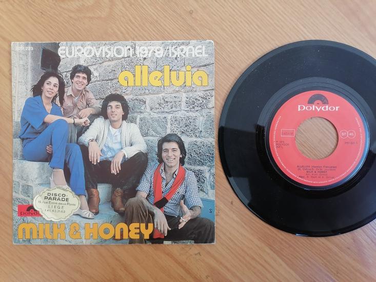 ALLELUIA-MILK & HONEY-1979 ALMANYA BASIM 45 LİK PLAK-1979 EUROVISION 1.Sİ