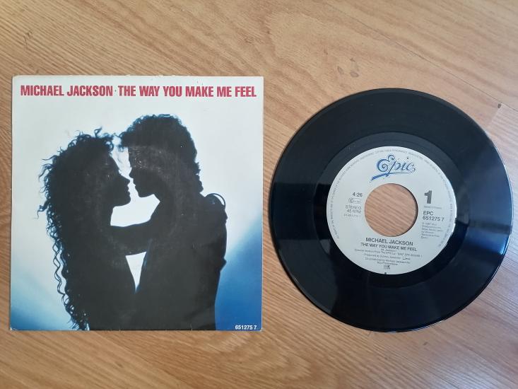 Michael Jackson The Way You Make Me Feel - 1987 Hollanda Basım 45 lik Plak