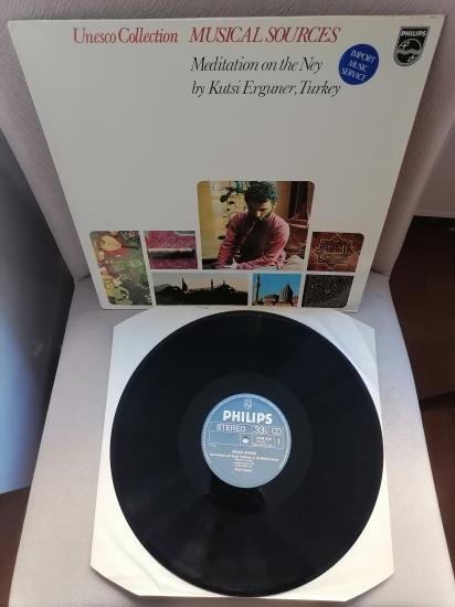 Kutsi Erguner ‎– Meditation On The Ney - 1979 Hollanda Basım LP Albüm - 33 lük Plak