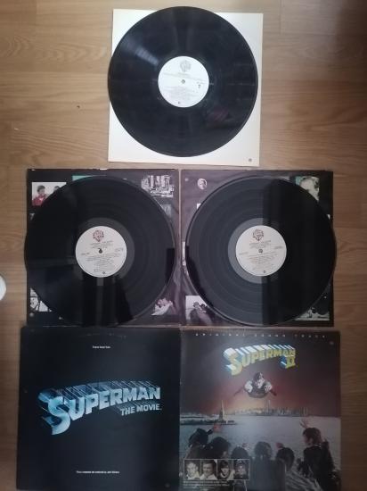 SUPERMAN 1-2 SOUNDTRACK TAKIM -1978-1980 KANADA BASIM LP PLAK ALBUMLER