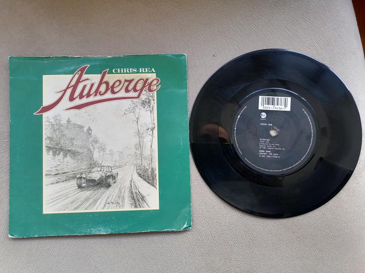 CHRIS REA   - Auberge - 1989 Almanya Basım 45 LİK PLAK