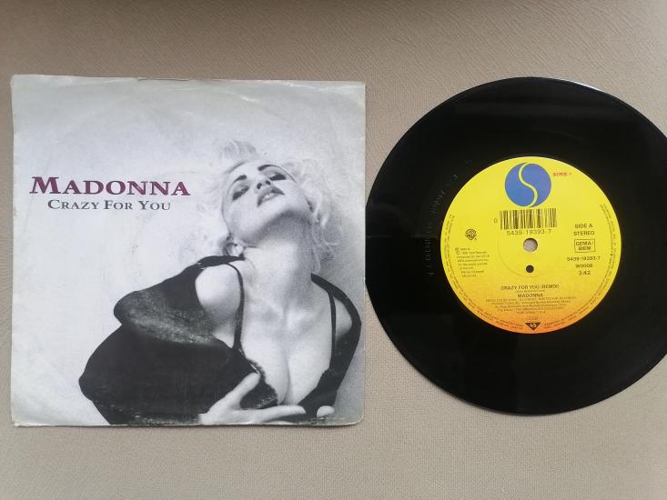 MADONNA  - Crazy For You / Keep It Together  1991 İngiltere Basım 45 LİK PLAK