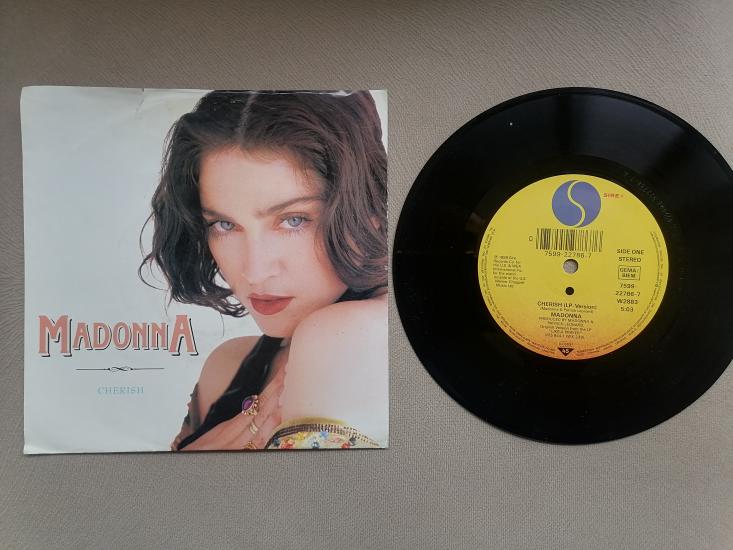 MADONNA - Cherish / Supernatural 1989 İngiltere Basım 45 LİK PLAK
