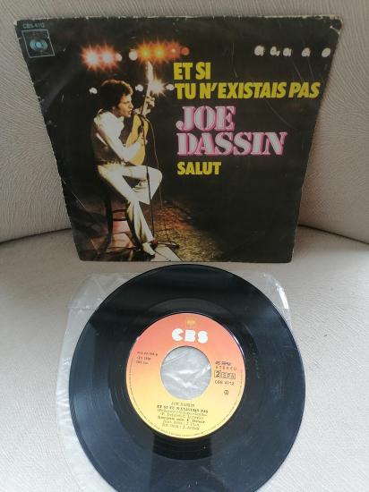 JOE DASSIN - Et Si Tu N’Existais Pas - 1976 Portekiz Basım  45 LİK PLAK