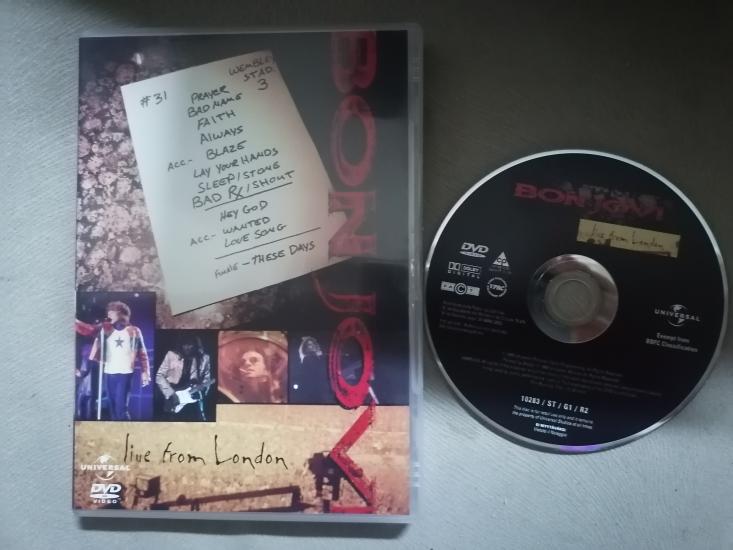 BON JOVI / Live from London / Konser - 2004 Basım - 2. El DVD - 90 Dakika