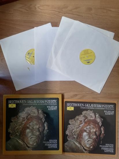 Beethoven –5 Klavierkonzerte / % Piano Concertos - 1975 Almanya Basım 33 Lük 4 LP Box Set