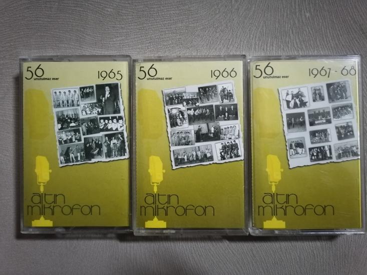 ALTIN MİKROFON 1965/1966/1967-68 - 2002 Türkiye Basım 3 Kasetlik Set