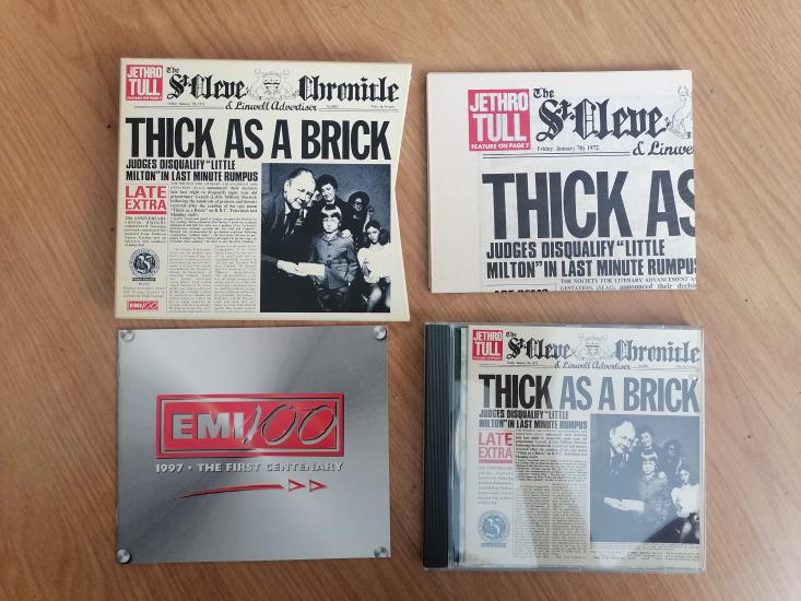 JETHRO TULL - Thick As A Brick - 1997 İngiltere Basım CD Albüm  Special Edition - 25th Anniversary