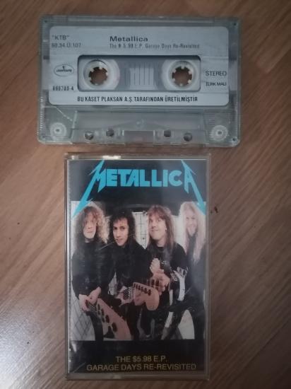 METALLICA  - The $5.98 EP Garage Days Re-Revisited  1988 Türkiye Basım  Kağıtlı  Kaset Albüm 2. el