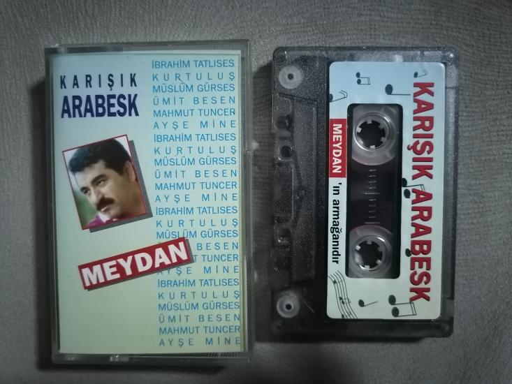 KARIŞIK ARABESK - Meydan Gazetesi Promosyonu - 1986 Türkiye Basım Kaset Albüm