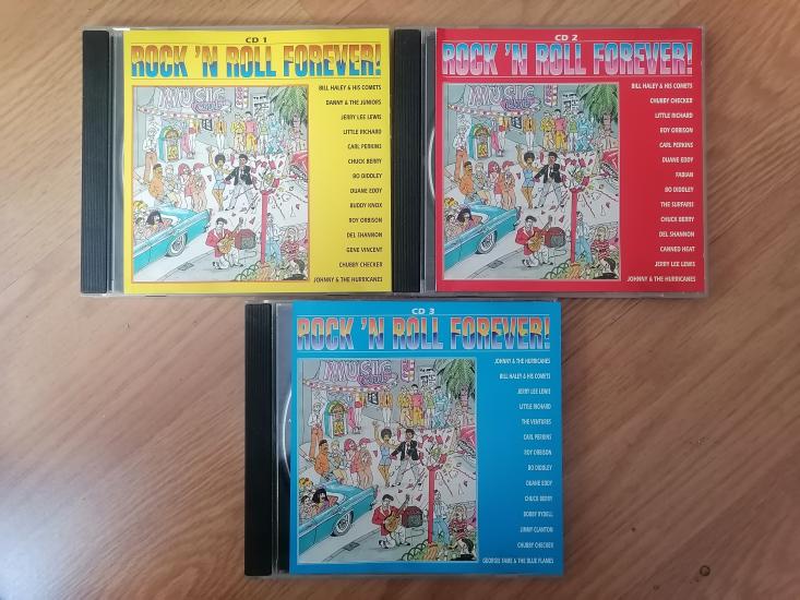 ROCK’N ROLL FOREVER CD1+CD2+CD3 - 1995 Hollanda Basım 3 Cdlik Set