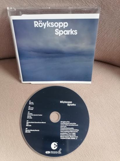 RÖYKSOPP -Sparks - Maxi Single 2003 Fransa Basım Copy Protected  CD Albüm