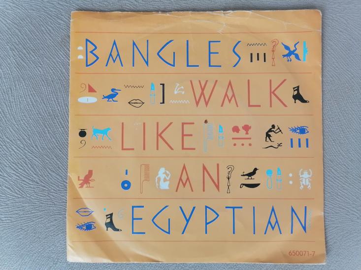 BANGLES - WALK LIKE AN EGYPTIAN - 1985  İNGİLTERE  BASIM 45 LİK PLAK