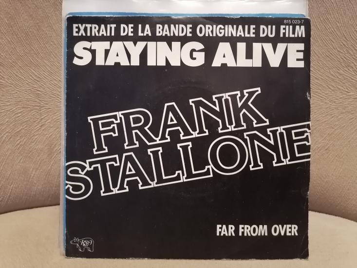 FRANK STALLONE - Far From Over / Waking Up -1983 Fransa Basım 45lik Plak