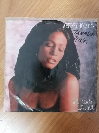 WHITNEY HOUSTON - I WILL ALWAYS LOVE YOU  - 1992 HOLLANDA  BASIM  45 LİK PLAK