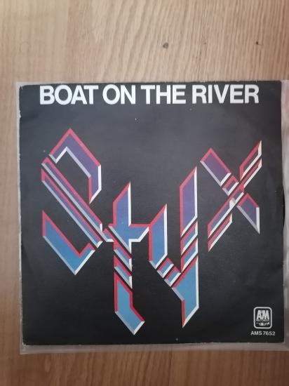 STYX - BOAT ON THE RIVER - 1979  HOLLANDA  BASIM 45 LİK PLAK - siyah kapak