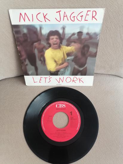 MICK JAGGER - Let’s Work - 1987 Hollanda Basım 45 lik Plak