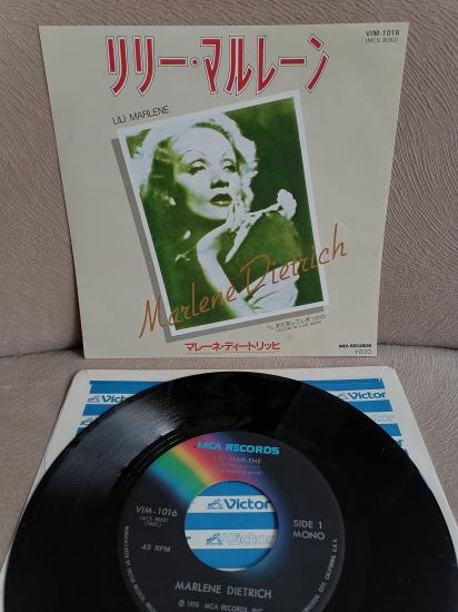 MARLENE DIETRICH - Lili Marlene - 1981 Japonya Basım 45lik Plak