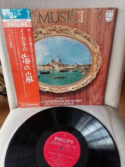 VIVALDI - La Tempesta Di Mare  Flute Concerti Op.10 -1973 Japonya Basım - LP Plak Albüm Obi’li 2.el