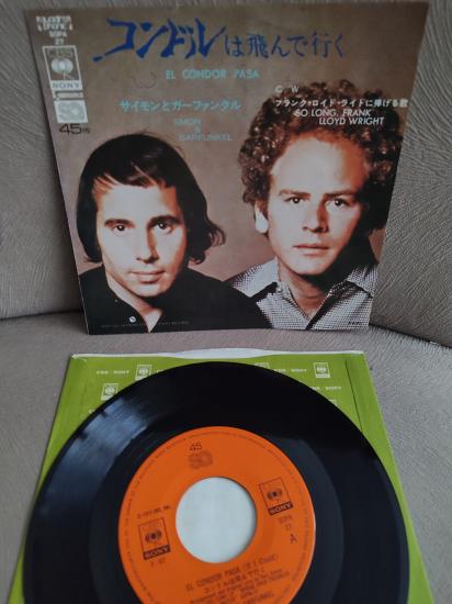 SIMON & GARFUNKEL - El Condor Pasa - 1972 Japonya Basım 45lik Plak