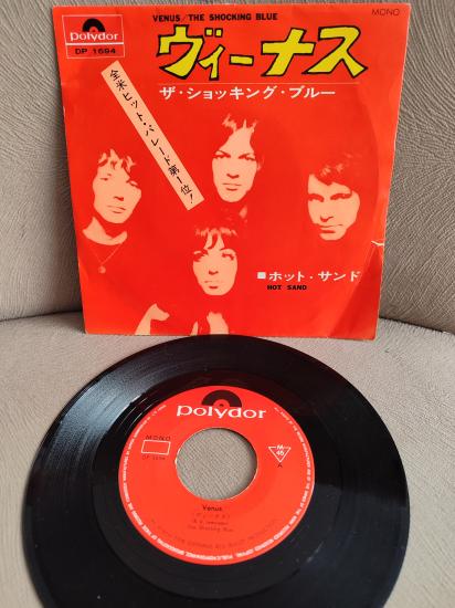 SHOCKING BLUE - Venus / Hot Sand  - 1970 Japonya Basım 45lik Plak