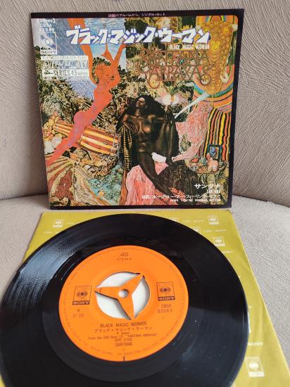 SANTANA - Black Magic Woman - 1970 Japonya Basım 45lik Plak