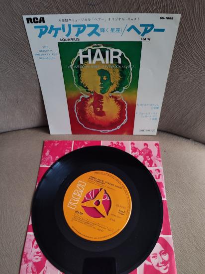 ’’Hair’’ Original Broadway Cast – Aquarius / Hair - 1969 Japonya Basım 45lik Plak