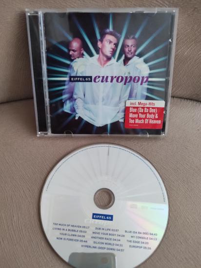 EIFFEL 65 - Europop - 1999 Europe Basım  CD Albüm / Blue ( Da Ba Dee ) bu albümde - 2. el