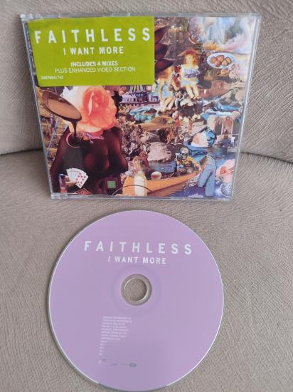 FAITHLESS - I Want More - 2004 Europe Basım Enhanced  CD / 4 Mixes + Video Section