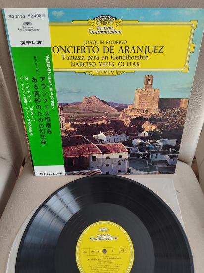 RODRIGO GİTAR KONÇERTOSU - Narciso Yepes  - 1969 Japonya Basım Albüm - 33 lük LP Plak