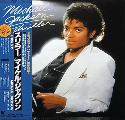 MICHAEL JACKSON - Thriller - 1982 Japonya Dönem Basım LP Plak Albüm - Obi’li