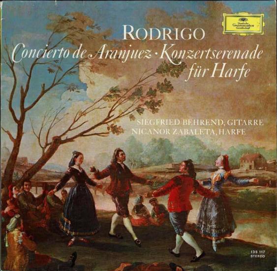 RODRIGO - Concierto De Aranjuez · Siegfried Behrend - 1969 Almanya Basım Albüm - LP Plak