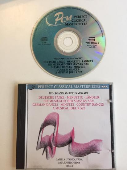 PERFECT CLASSICAL MASTERPIECES - WOLFGANG AMADEUS MOZART - 1994 İSRAİL BASIM - CD ALBÜM