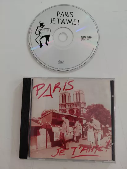 Paris, Je T’Aime  –  Avrupa  Basım - CD Albüm