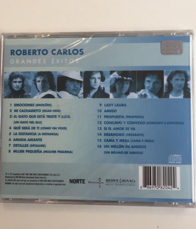 ROBERTO CARLOS - GRANDES EXITOS - 2007 TÜRKİYE SONY BMG BASIM CD ALBÜM - AÇILMAMIŞ AMBALAJINDA
