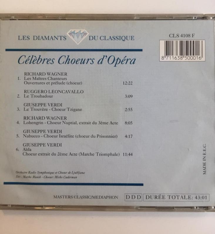 FAMOUS OPERA CHOIRS - CELEBRES CHOEURS - D’OPERA - AVRUPA BASIM - CD ALBÜM