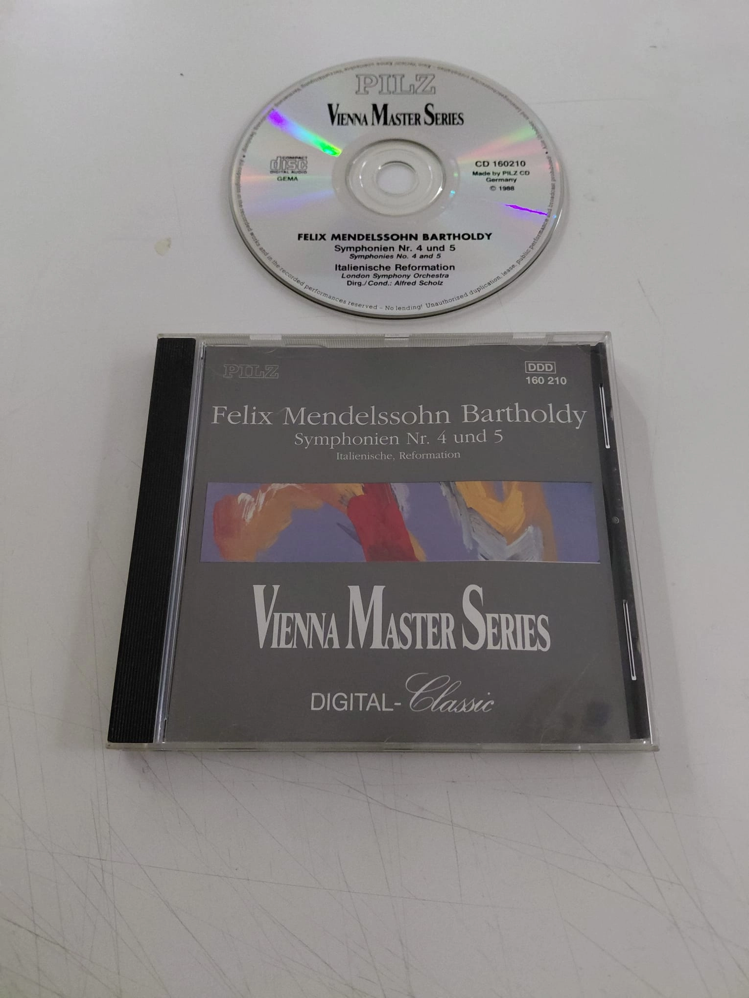Felix Mendelssohn Bartholdy – Symphonien Nr. 4 Und 5 – 1988  Almanya  Basım - CD Albüm-2.el