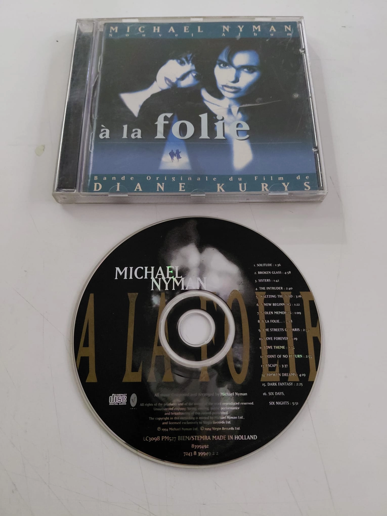 Michael Nyman – A La Folie  – 1994 Fransa  Basım - CD Albüm-2.el