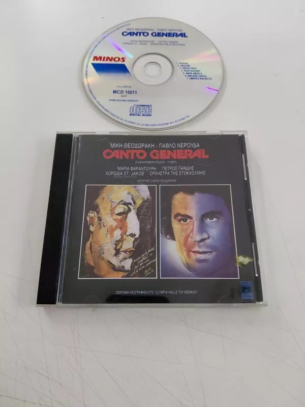 Mikis Theodorakis /Pablo Neruda - Canto General – 1987 Yunanistan  Basım - CD Albüm-2.el