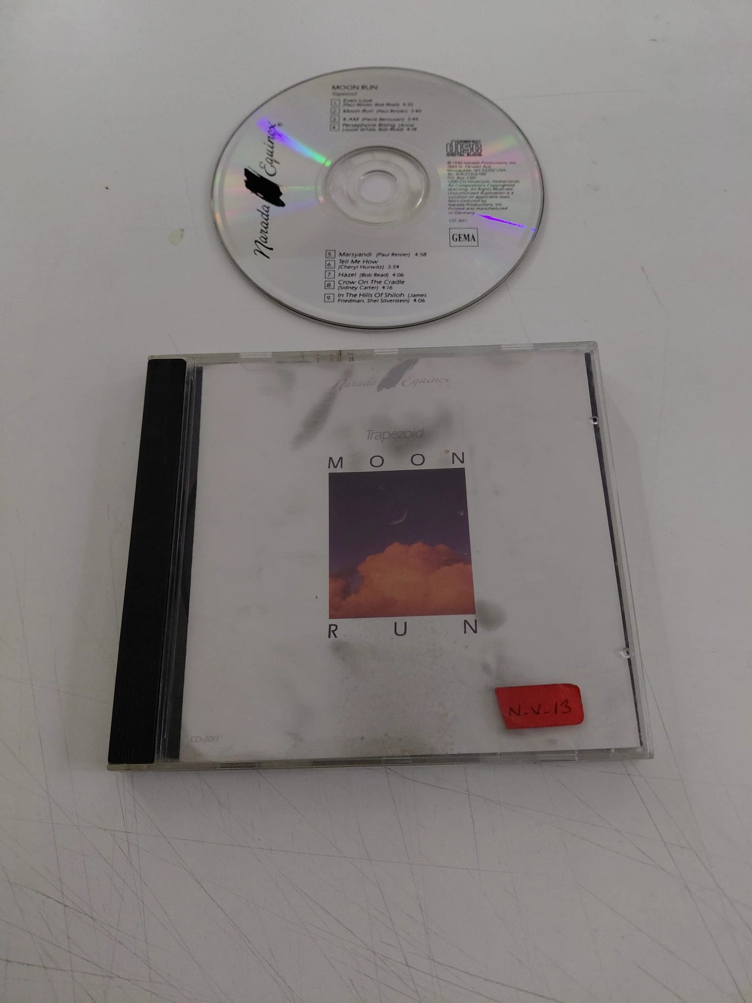 Trapezoid  – Moon Run – 1990 Avrupa  Basım - CD Albüm-2.el