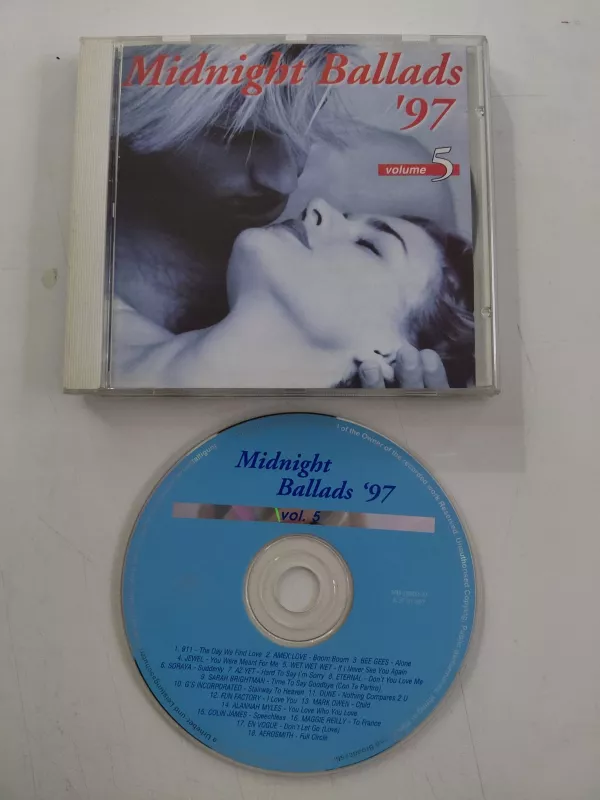 Midnight Balalds ’97 Volume 5 (Aerosmith ,Jewel..) – 1997  Avrupa  Basım - CD Albüm-2.el