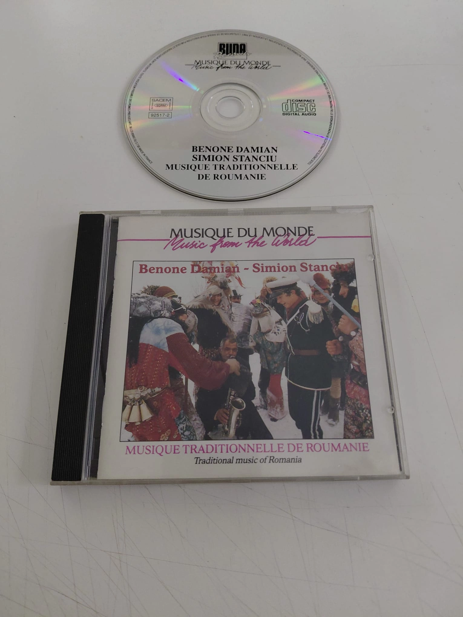 Benone Damian - Simion Stanciu –  Traditional Music Of Romania – Fransa  Basım - CD Albüm-2.el