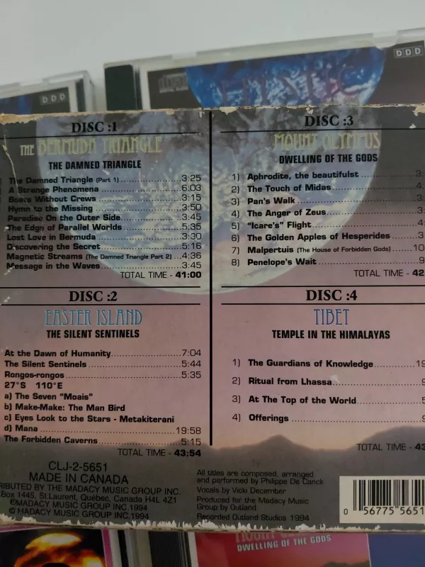 Philippe de Canck  – Mystic Places ( New Age) – Kanada  Basım - 4xCD Albüm-2.el