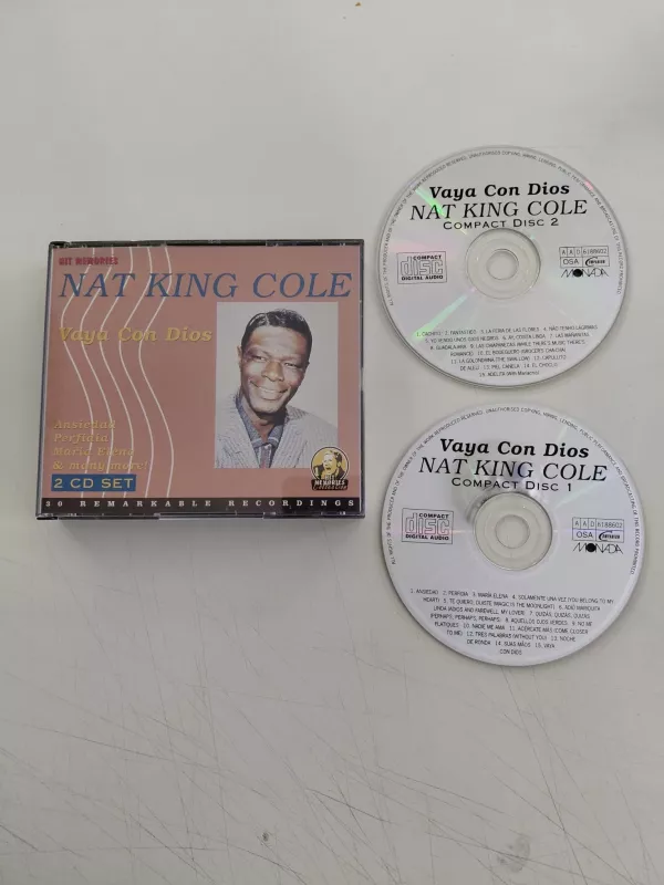Nat King Cole  – Vaya Con Dios –  Avrupa  Basım - 2xCD Albüm-2.el