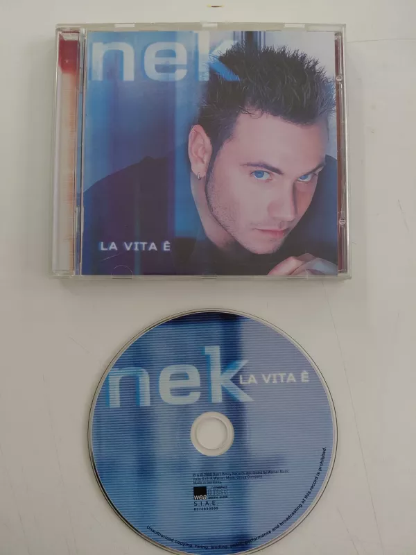 Nek  – La Vita È  – 2000  Avrupa  Basım - CD Albüm-2.el