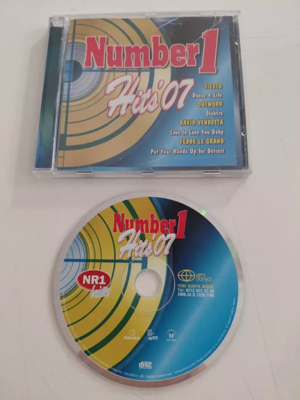 Number 1 Hits ’07   – 2007 Türkiye  Basım - CD Albüm-2.el